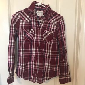 Cute Maroon Flannel